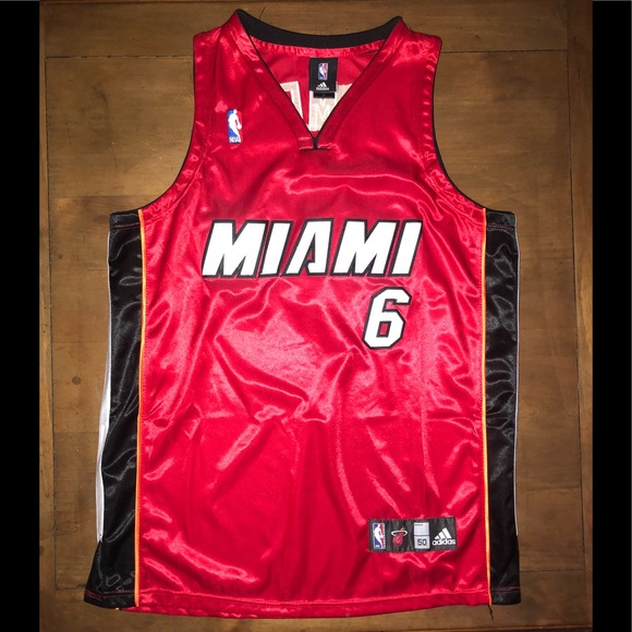 authentic lebron james miami heat jersey